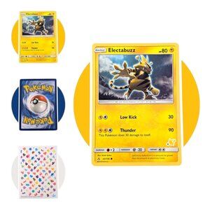 Ultra Prism Pokemon Card (M29): Electabuzz 43/156, 6 Pikachu Stamp